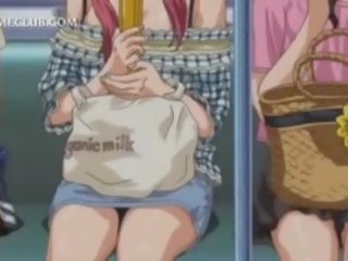 Bonded anime nešvankus klipas lėlė gauna sexually tvirkinti į subway