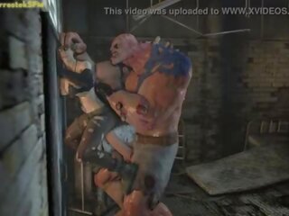 Monstres et grotesque créatures brutalement baise jeu filles - rrostek hardcore 3d animation compilation