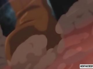 Bịt mắt hentai adolescent được fucked lược thô