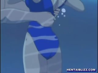 Swimsuit hentai bigboobs kurang ajar wetpussy and swallowing cum