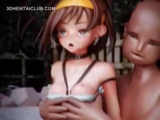 3d animasi pornografi remaja mendapat menitis twat kacau bagian dalam rok