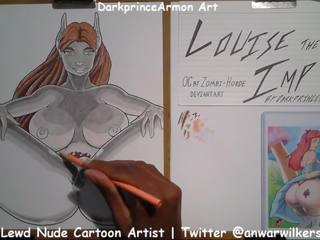 Coloring Louise the Imp at Darkprincearmon Art: HD adult video 55