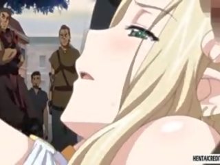 Blondīne hentai mademoiselle fucked rupjības uz publisks