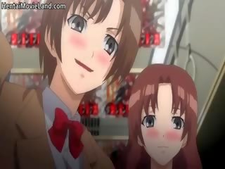 Innocent brunet anime hoe sucks sik part4