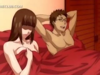 3d Anime lover Gets Pussy Fucked Upskirt In Bed