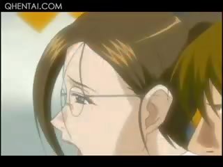 Nasty Hentai Teacher In Glasses Having Hardcore Anal adult film