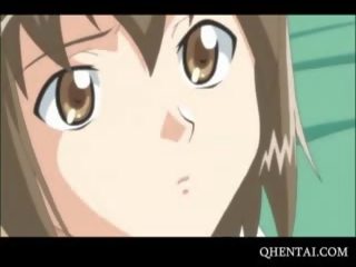 Poco hentai dama follada a orgasmo en cuerdas