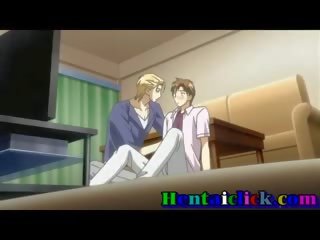 Slank anime homo jonge homo krijgt zijn lul genageld