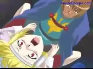 Elf schoolgirl getting fucked by elf fellow and bondaged elf girl get