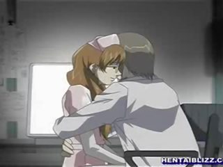 Bondage cartoon nurse with bigtits having dirty movie with medical man