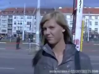 CZECH STREETS Ilona takes cash for public x rated video