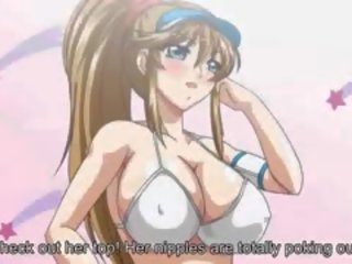 Seksualny anime mademoiselle daje felattio