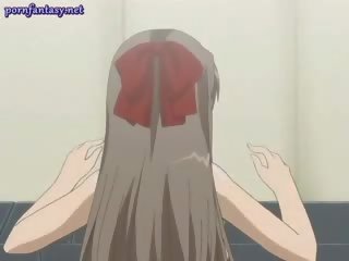 Pusaudze anime jaunkundze izpaužas dildoed